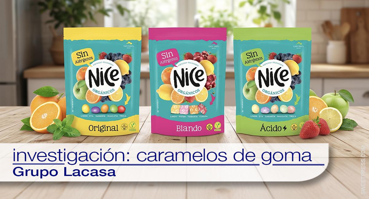 Grupo Lacasa irrumpe en caramelos blandos con Nice, una propuesta orgánica y libre de alérgenos