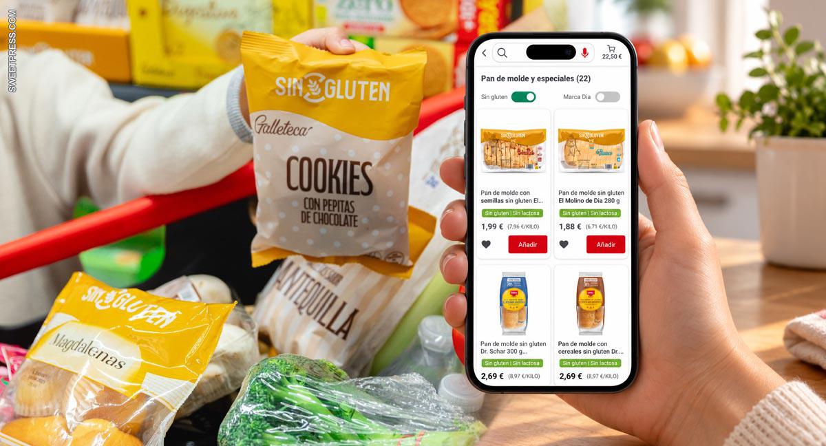 Dia supera las 1.000 referencias “Sin gluten” y estrena una nueva navegación online