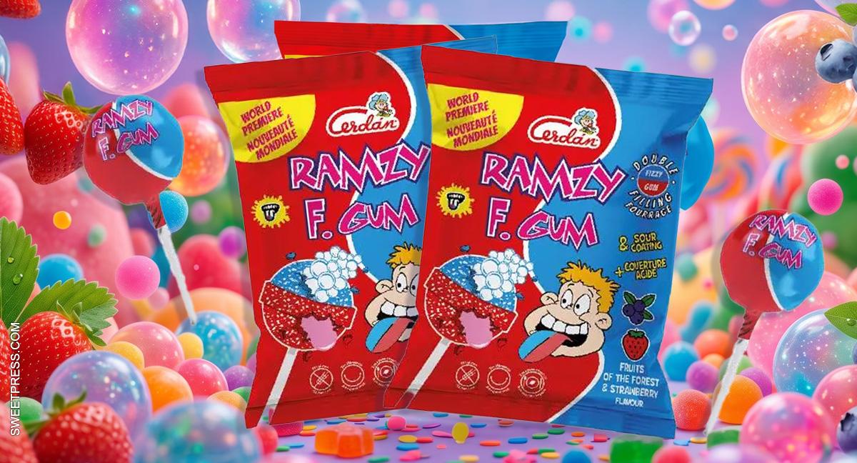 Caramelos Cerdán ofrece “doble sabor” con Ramzy F. Gum Double Filling