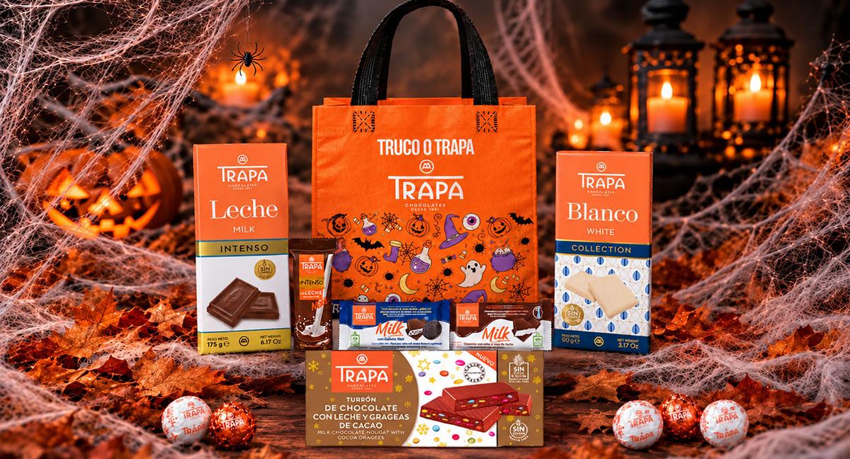 Chocolates Trapa reedita su campaña de Halloween con un pack en bolsa reutilizable