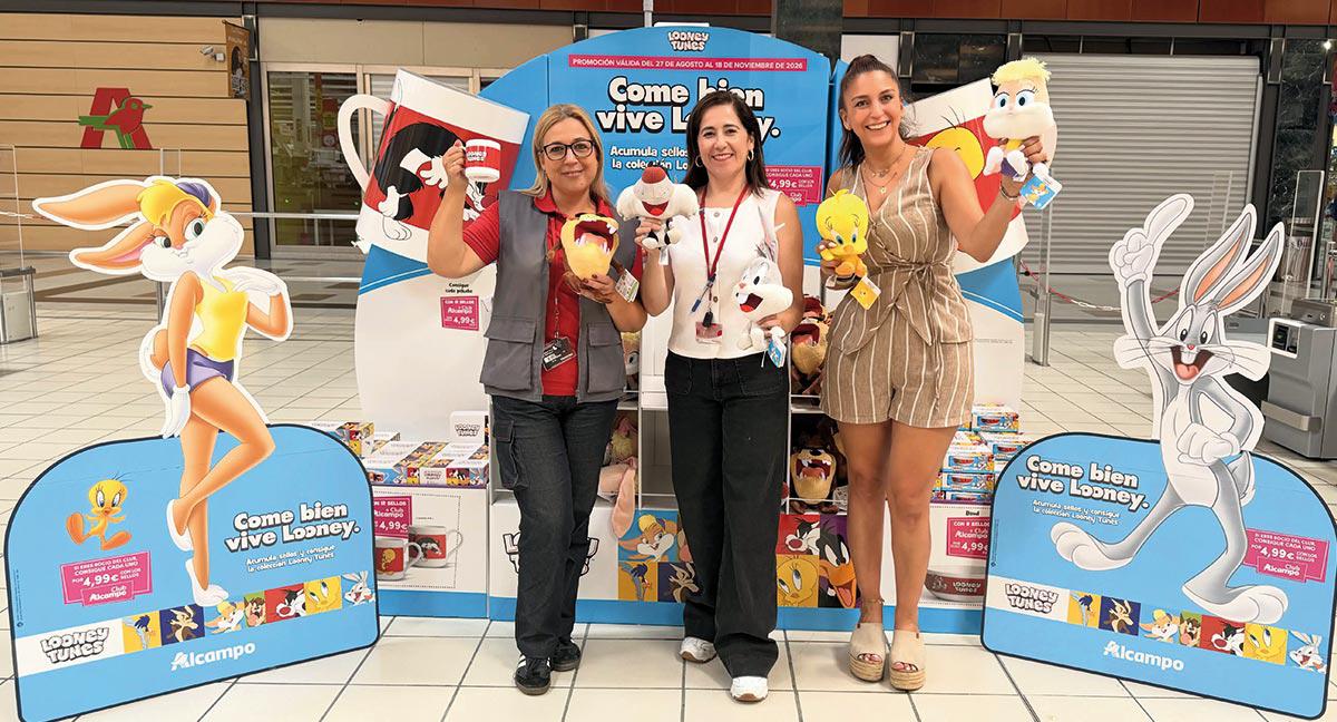 Alcampo estrena la campaña ‘Come sano, vive Looney’ con una colección exclusiva de los Looney Tunes