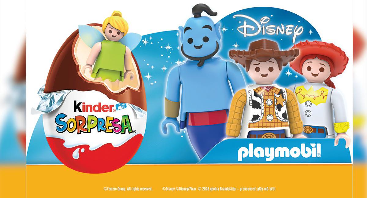 Kinder Sorpresa vuelve con una colección inédita junto a Disney y Playmobil