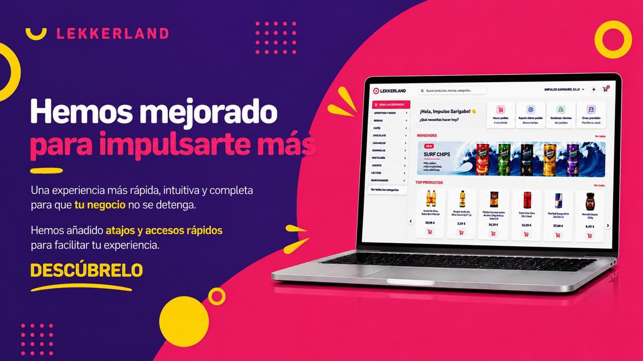 Lekkerland estrena una renovada plataforma de compras