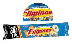 Filipinos con galleta Dinosaurus, de Adam Foods