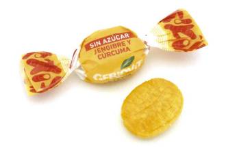 Cúrcuma y jengibre protagonizan los caramelos funcionales de Geriovit