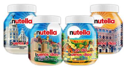 Nutella lanza 17 tarros de edición limitada con paisajes de España