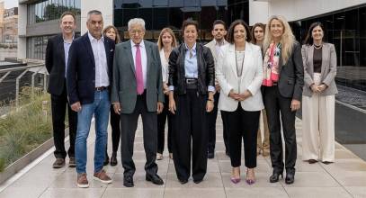 Visita de la consejera de Economía y Finanzas de la Generalitat, Alicia Romero