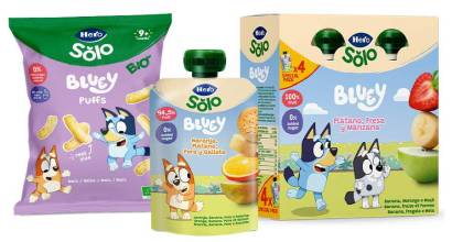 Bluey llega a los snacks de Hero Solo con nuevas bolsitas, puffs y cookies