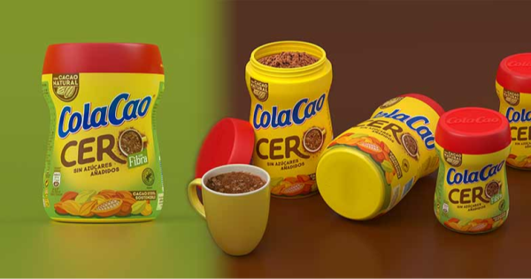 ColaCao redesigns its packaging with zero added sugars