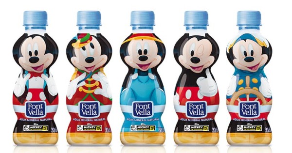 Los personajes de Disney brindan con Font Vella por su 90º aniversario