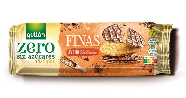 Finas Avena Choco Leche Zero, de Galletas Gullón