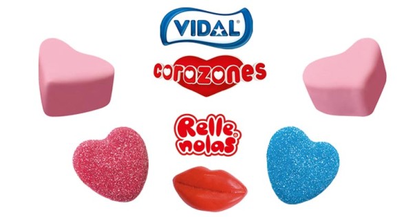 Vidal se alía con San Valentín para ofrecer “corazones de golosina para las flechas de Cupido”