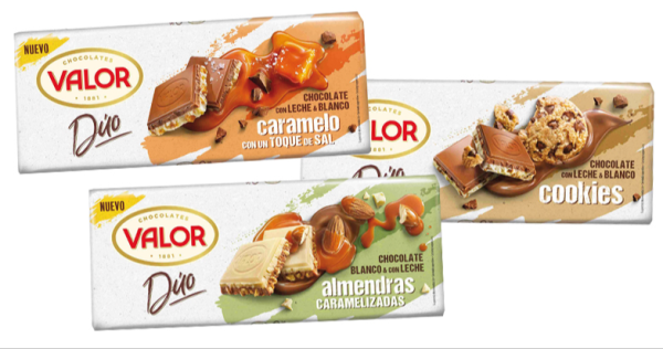 Tabletas Valor Dúo, de Chocolates Valor