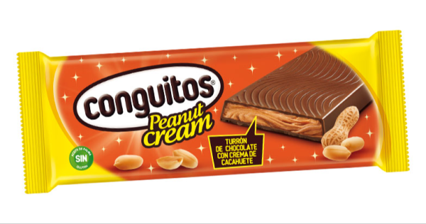 Turrón de Conguitos Peanut Cream, de Chocolates Lacasa
