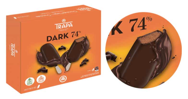 Bombón 74 % Dark, de Chocolates Trapa