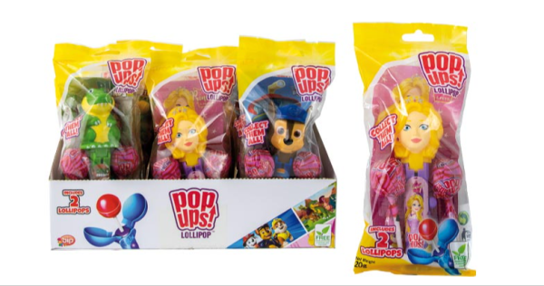 Pop Ups Lollipop Flowpack, de Bip Candy & Toys Spain