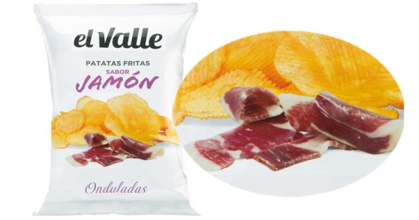 Nuevas Patatas Sabor Jamón, de Snacks El Valle&nbsp;