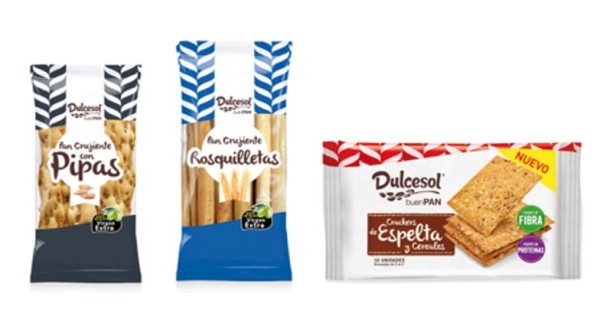Rosquilletas, Pan de Pipas y Crackers, los sabrosos y nutritivos snacks de Dulcesol