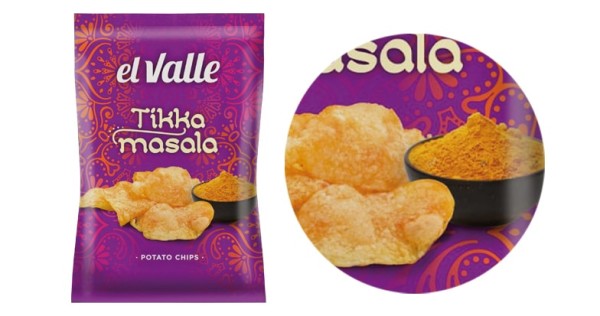 Patatas fritas Tikka Masala, de Snacks El Valle
