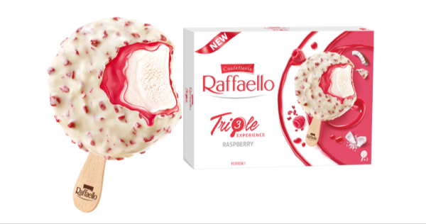 Helado Raffaello Triple Experience Raspberry, de Ferrero Ibérica