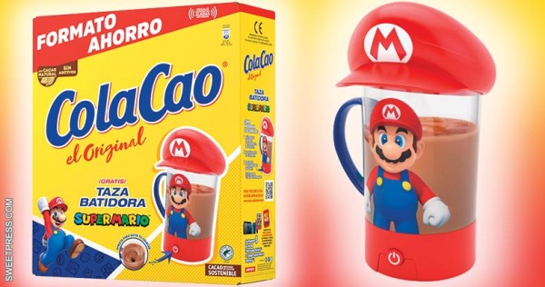 ColaCao da la bienvenida al verano con la taza batidora de Super Mario