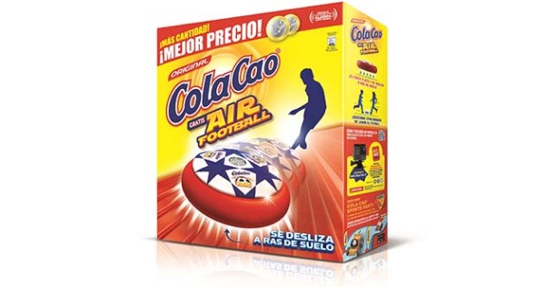 Air Football, el nuevo regalo de los envases de Cola Cao