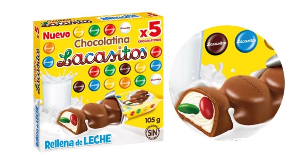 Chocolatinas rellenas de leche con Lacasitos, de Chocolates Lacasa