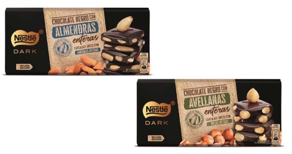 Nestlé Dark con almendras y avellanas enteras, de Nestlé