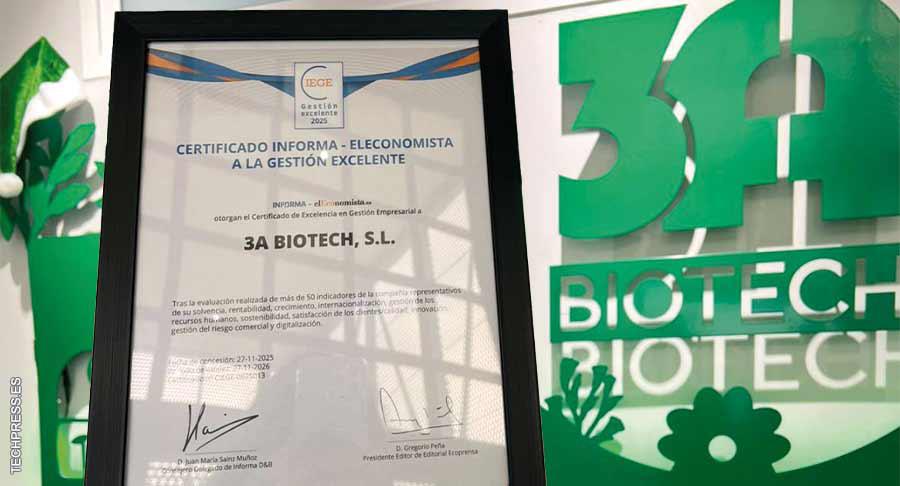 La “excelente” gestión de 3A Biotech vuelve a obtener el Certificado Ciege