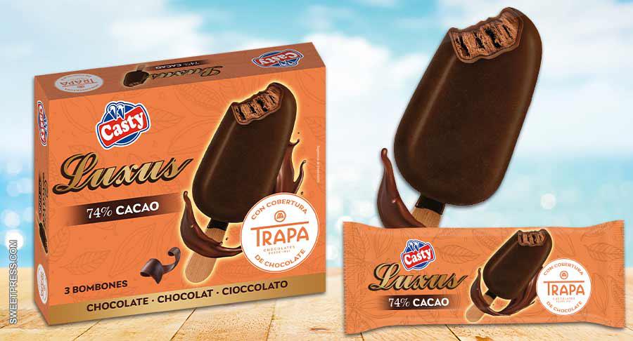 Trapa se alía con Helados Casty para crear un bombón helado de chocolate