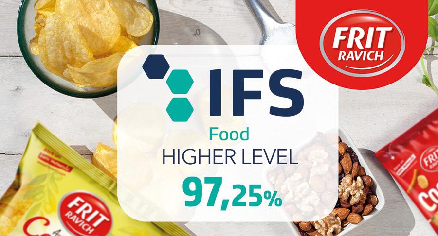 Frit Ravich logra la certificación IFS Food v8 en nivel Higher con una calificación del 97,25%