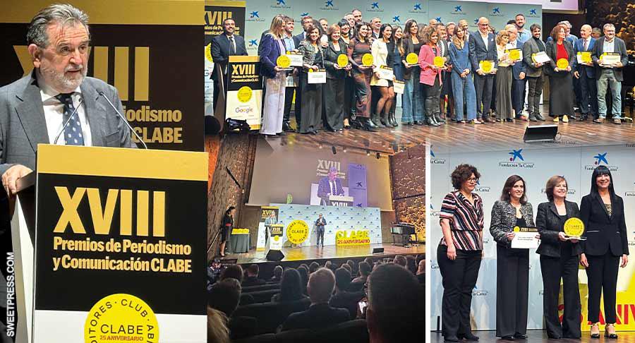 La XVIII edición de los Premios CLABE reconoce “el compromiso del periodismo con la democracia”
