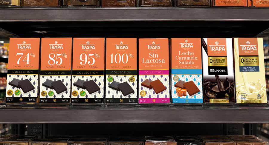 Chocolates Trapa incorpora ocho referencias en Eroski
