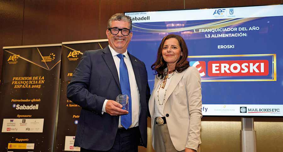 Premio Franquiciador del Año en Alimentación para Eroski