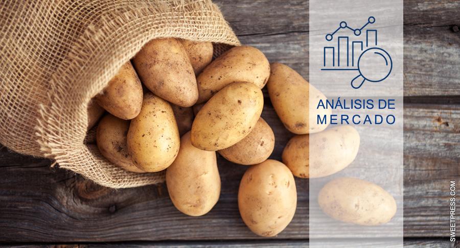 El precio medio mensual de las patatas sube en un 143%