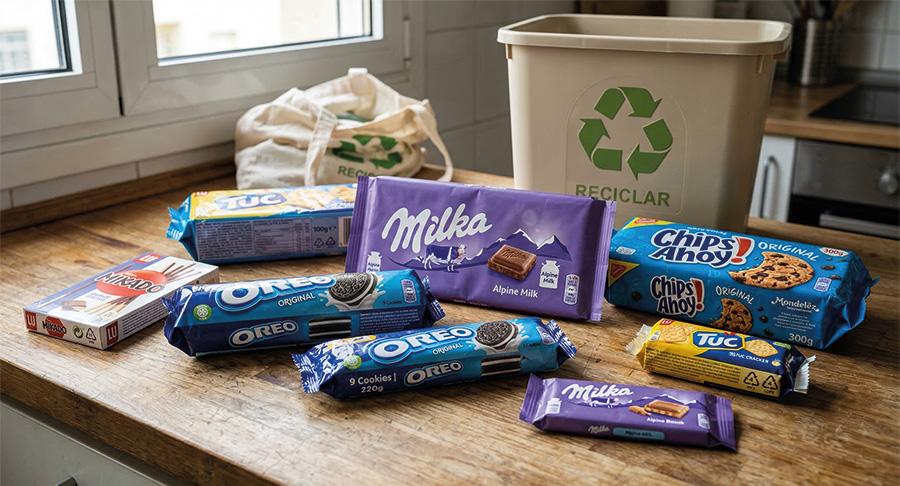 La apuesta de Mondelēz International por envases sostenibles reduce 1.000 toneladas de plástico virgen