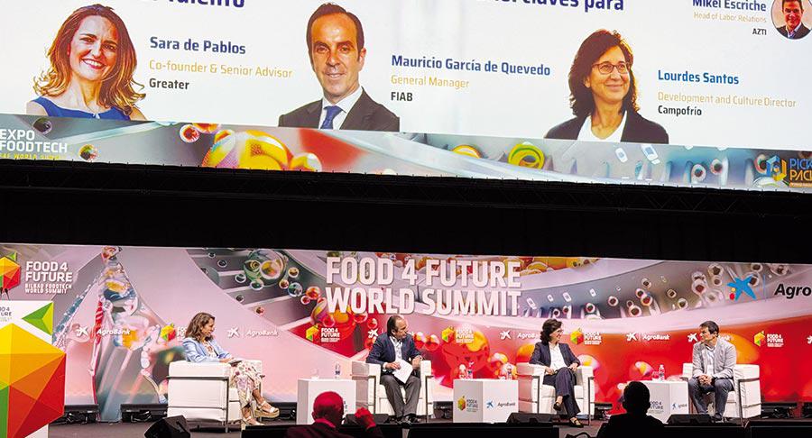 Sesión a cargo de Sara de Pablos, CEO de Greater; Mauricio García de Quevedo, General Manager de FIAB, y Lourdes Santos, directora de desarrollo de RRHH de Campofrío