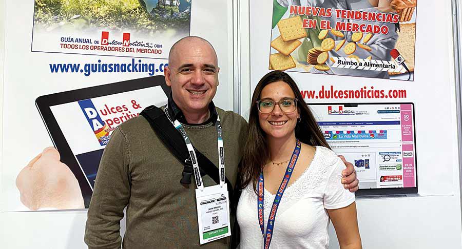 Javier Mazzeo y Rita Planas, de Haribo (visitantes)
