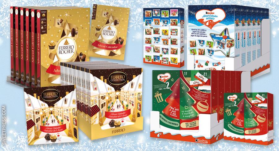 Ferrero endulza la cuenta atrás para Navidad con sus calendarios de Adviento