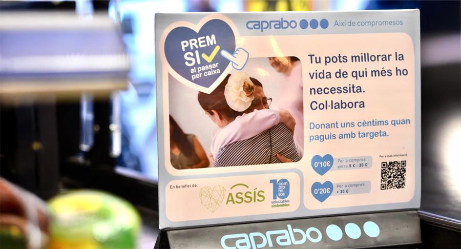 Caprabo colabora con Assís para garantizar la alimentación e higiene de personas sintecho