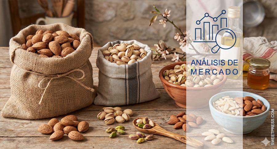 La caída de producción en pistachos y almendras amenaza los costes de la industria
