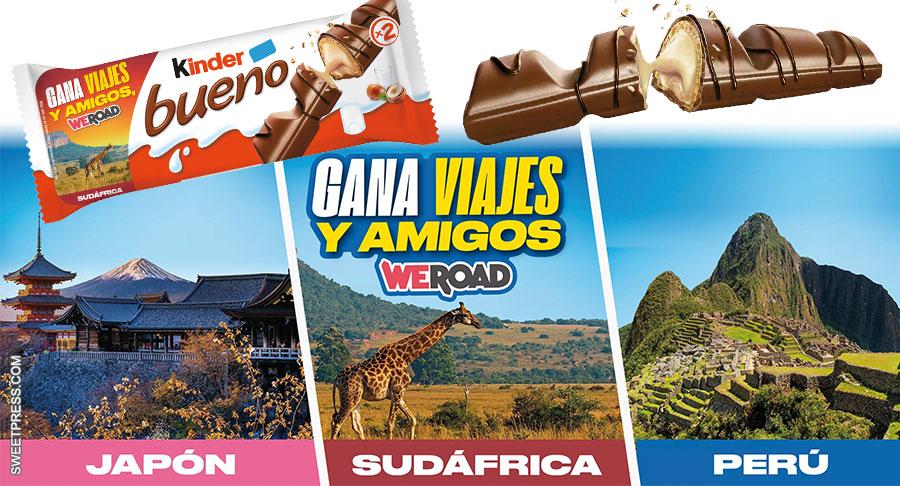Kinder Bueno se alía con WeRoad para regalar cinco viajes dobles