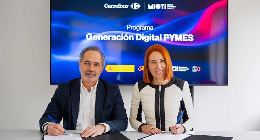 Carrefour y Mioti se unen para formar a las pymes en materia de transformación digital