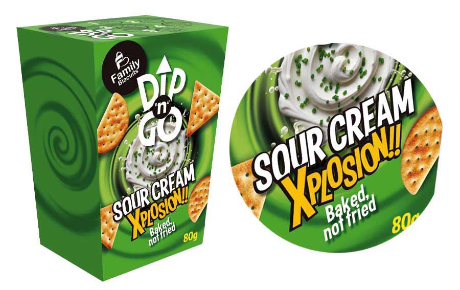 Dip ‘N’ GO Sour Cream Xplosion Family Biscuits, de Family Biscuits