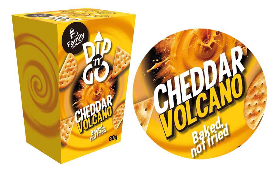 Dip ‘N’ GO Cheddar Volcano, de Family Biscuits