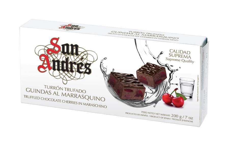 Turrón Trufado de Guindas al Marrasquino, de San Andrés