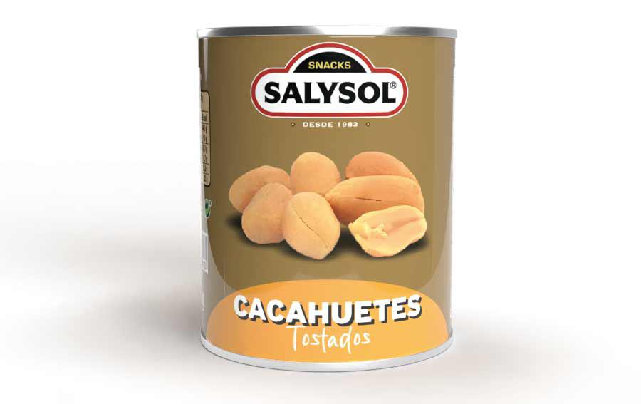 Cacahuetes tostados con sal, de Salysol