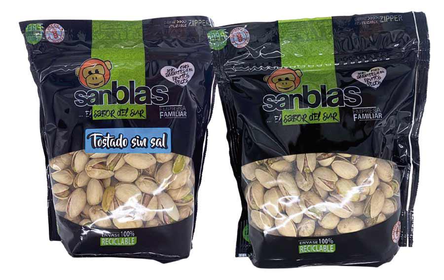 Pistacho Tostado con Sal y Sin Sal, de Frutos Secos San Blas