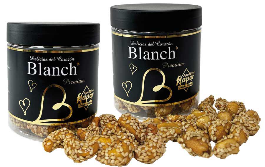 Cacahuetes y anacardos caramelizados con sésamo Blanch, de Aperitivos Flaper